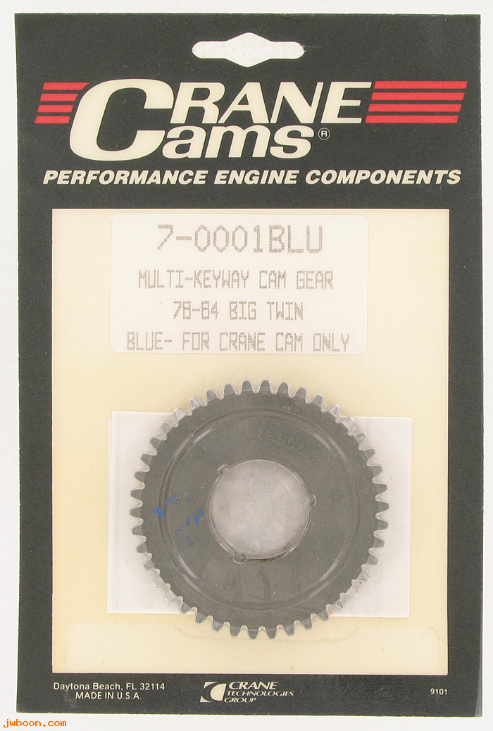 D CR7-0001BLU (): Crane Cams Multi-keyway cam gear '78-'84