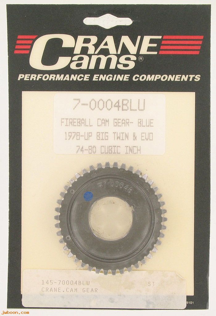 D CR7-0004BLU (): Crane Cams Fireball cam gear '78-up