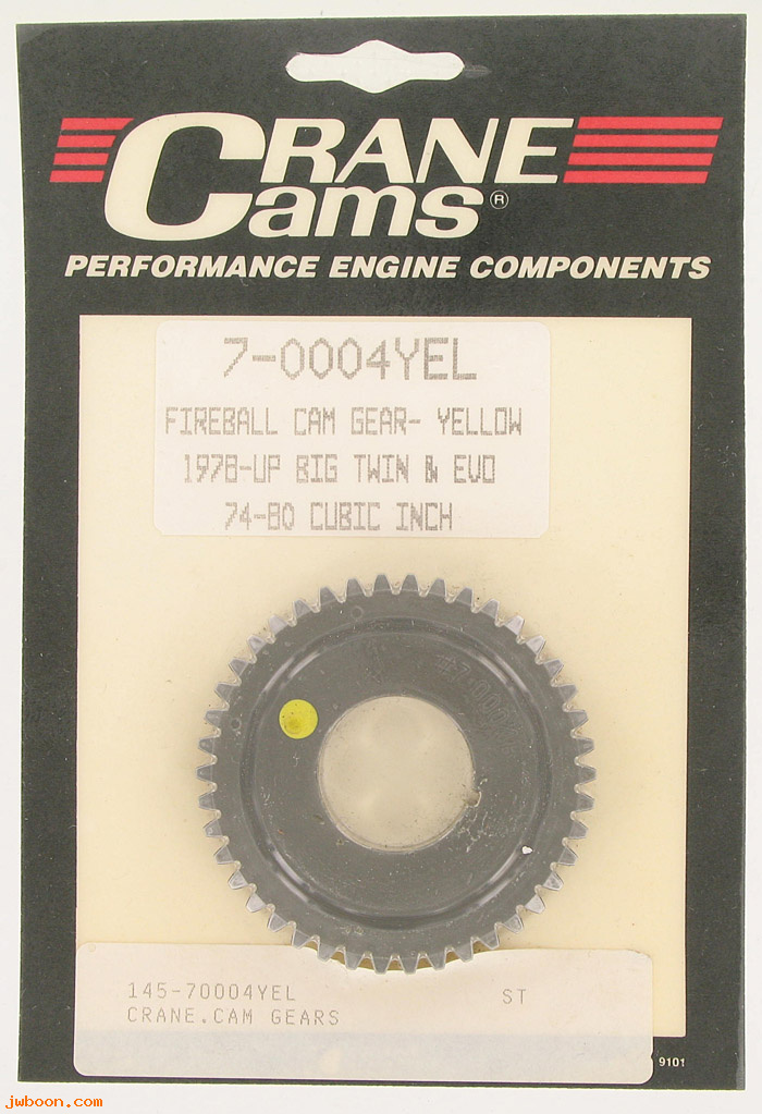 D CR7-0004YEL (): Crane Cams Fireball cam gear '78-up