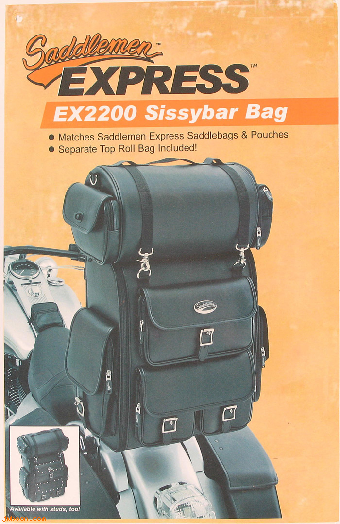 D EX2200 (35150096): Saddlemen Express sissybar bag