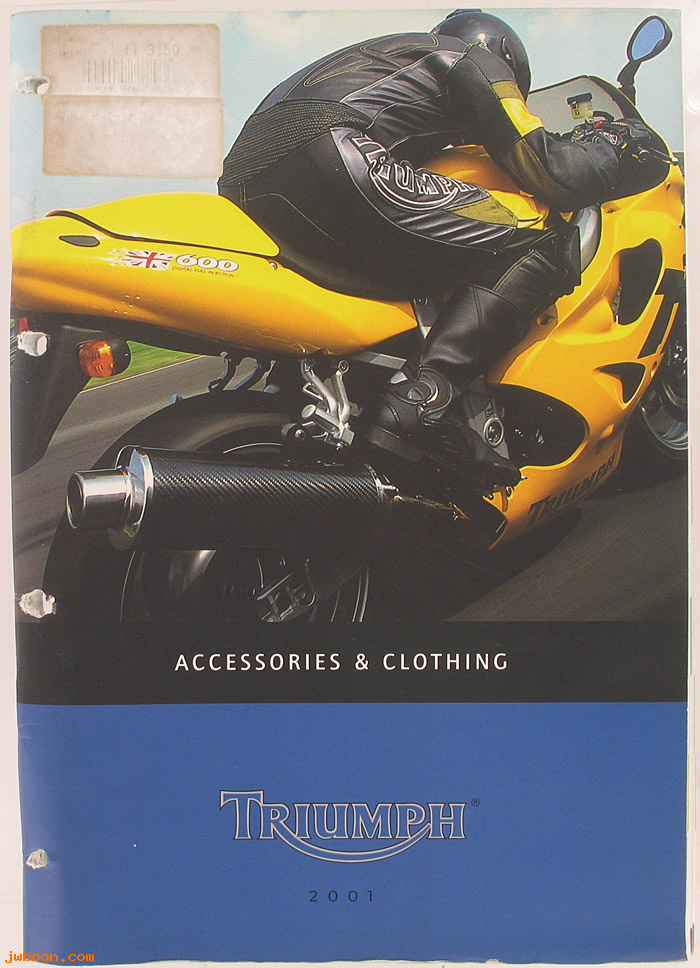 D H119 (): Triumph clothing & accessories 2001, 2002, 2003, 2004.