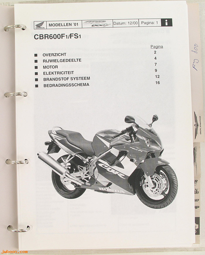 D H121continued (): NSS250 JAZZ, CBR600F, GL1800 Gold Wing, Silver Wing.