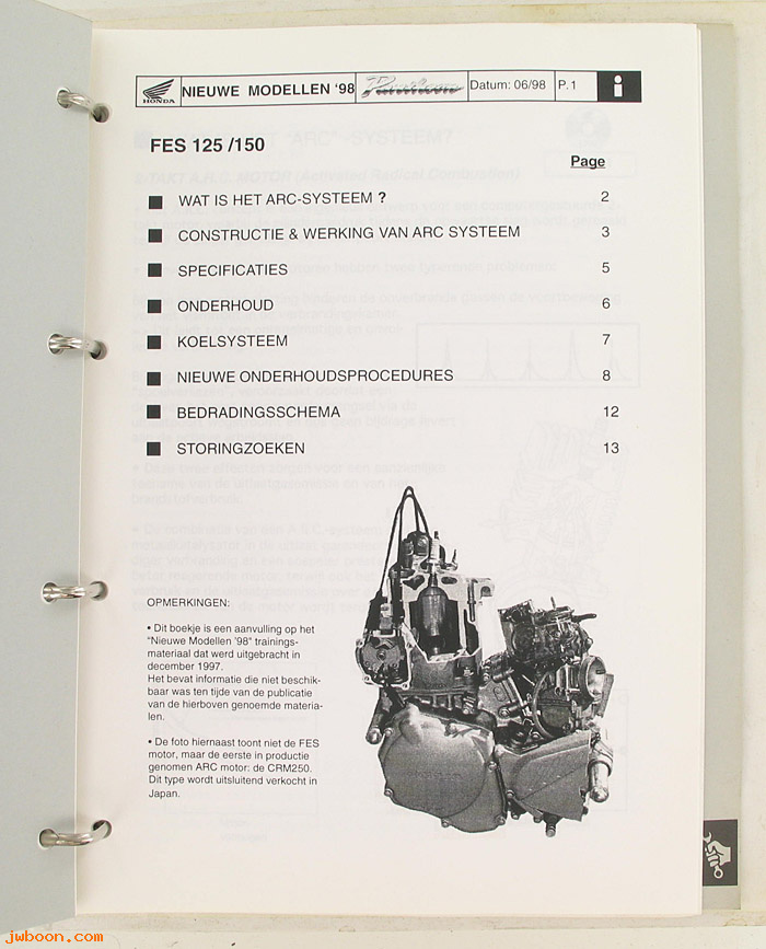 D H126continued (): VT125C Shadow.  XL1000V.  CBR600F