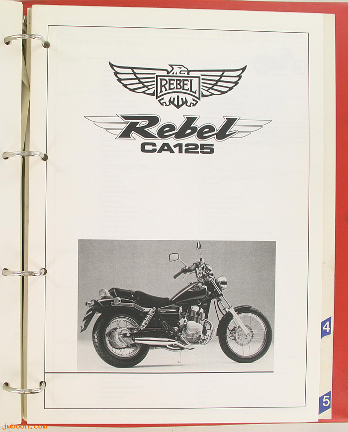 D H130continued (): CBR 125-7.  VT1100C2. CA125 Rebel