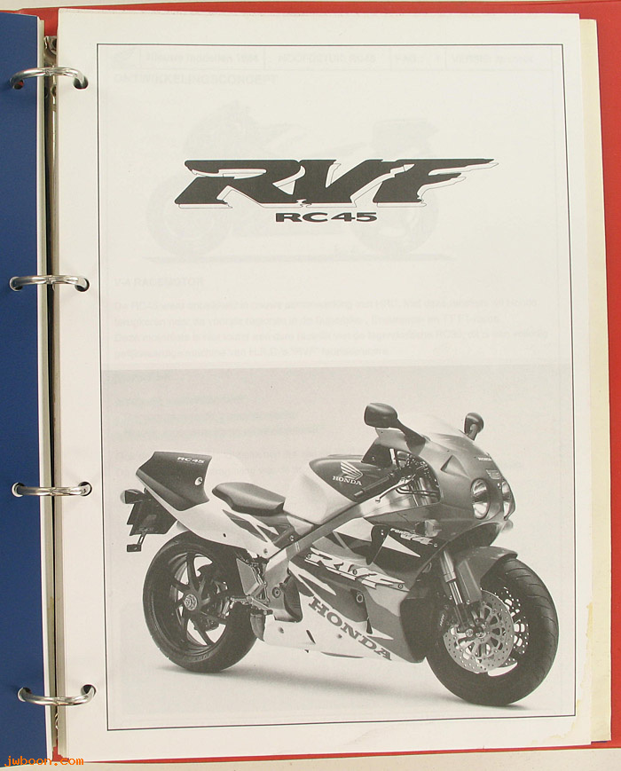 D H136 (): Honda multo map, info over nieuwe modellen 1994, CB500. RC45