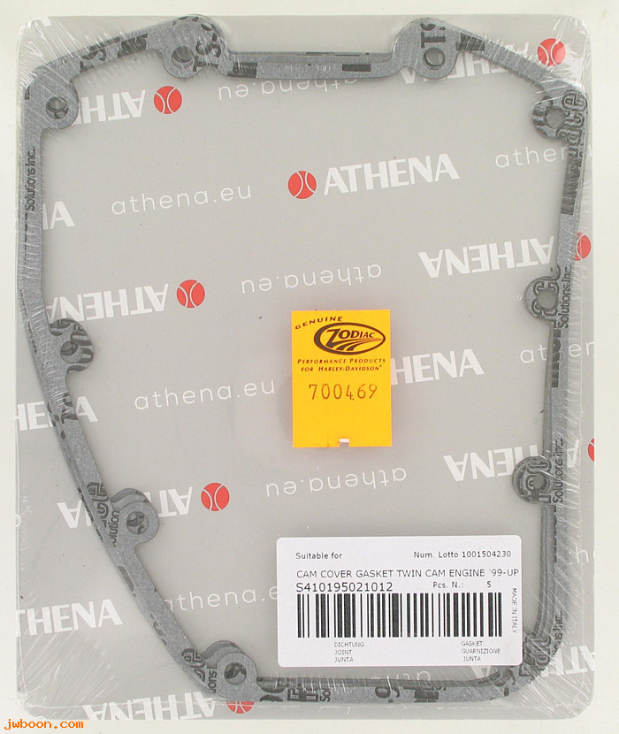 D Z700469 (): Zodiac Athena gaskets, cam cover - Twin Cam