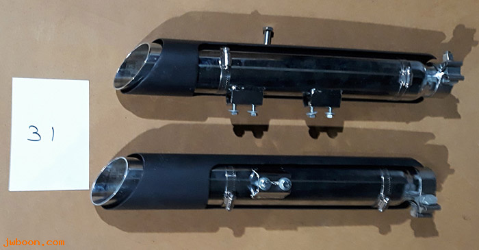 D ZE31 (): 2 mufflers with black heat shields