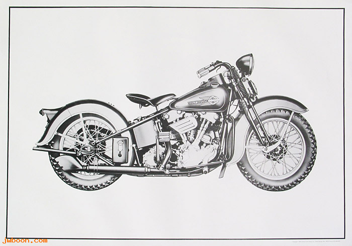 P 912 (): Poster - 1936 Knucklehead - 60 x 90 cm, in stock