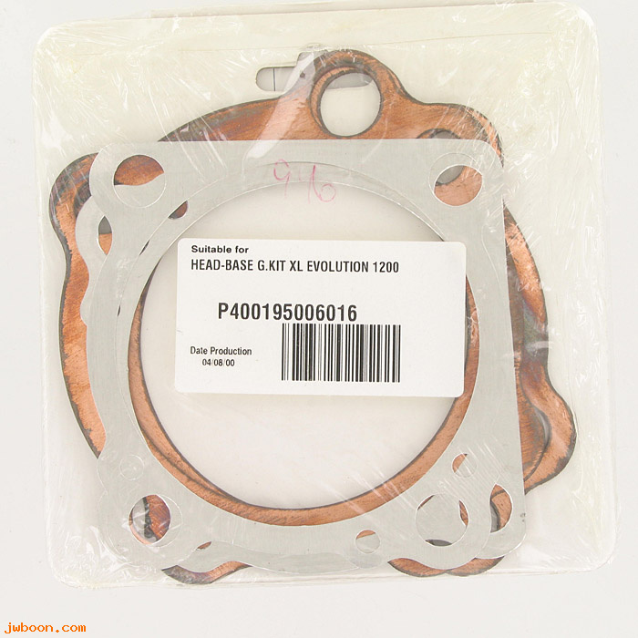 R  16773-85set (16773-85 / 16774-86): Cylinder head and base gasket set, copper/alu - Sportster 1200