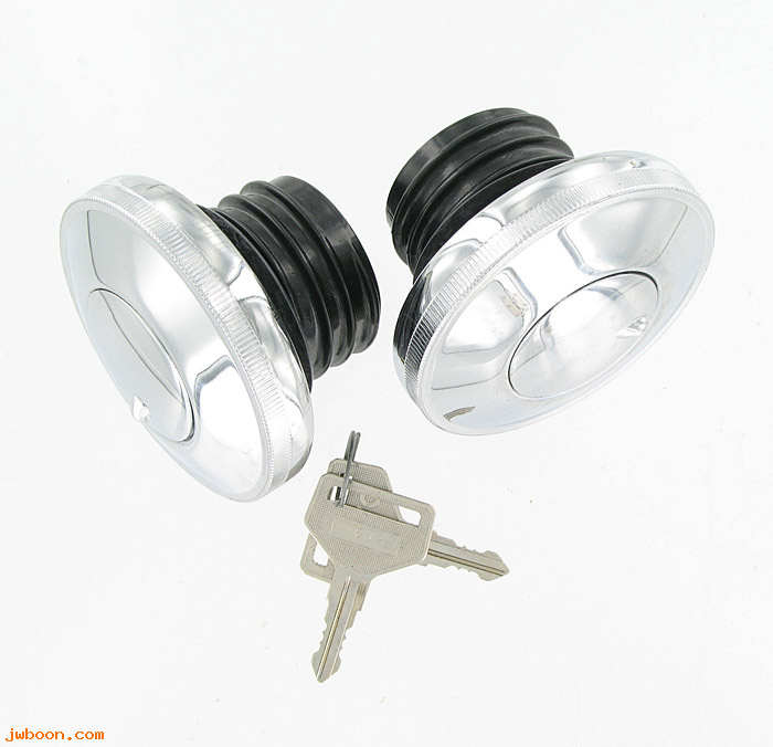 R  40102-96 (40102-96): Pair of gas / petrol caps with lock - Swiss model fuel tanks