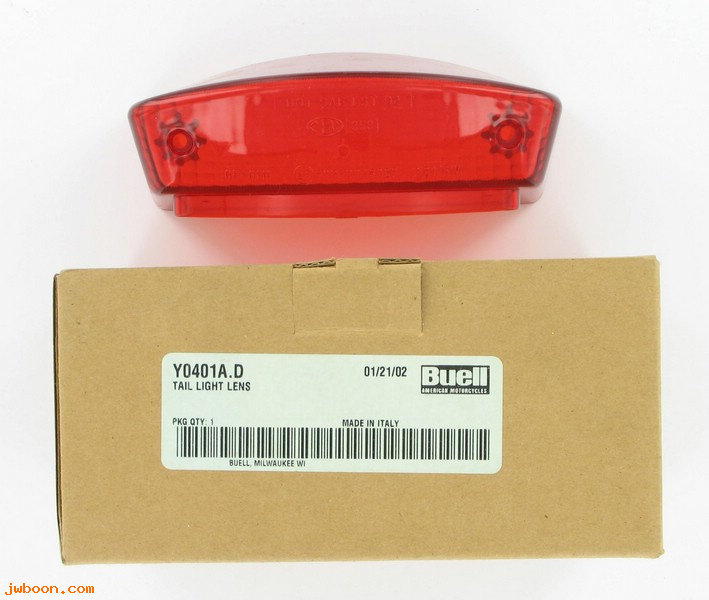   Y0401A.D (68190-97Y): Lens - tail light - NOS - Buell M2 Cyclone '97-'02. Blast '00-'10