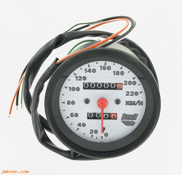   Y0500.HKM (67391-98Y): Speedometer - kilometer, black bezel - NOS - Buell M2,S3,S1 1998