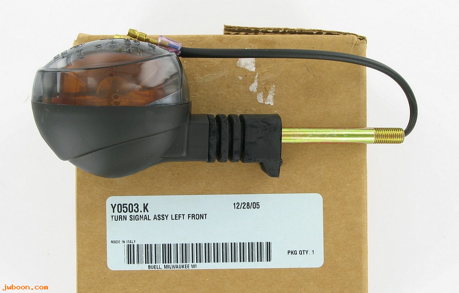   Y0503.K (68751-99Y): Turn signal,left front -NOS- Buell Blast 00-10.X1 99-02. XB 00-09