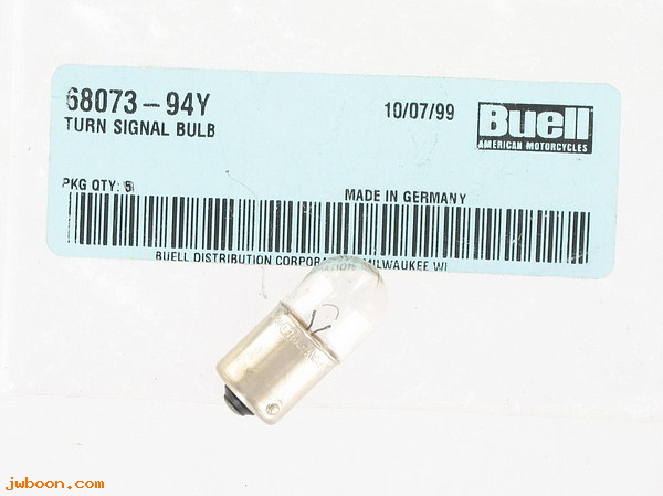   Y0503B.8 (68073-94Y): Bulb, turn signal - NOS - Buell M2, S2/S3, S1/X1 '95-'02