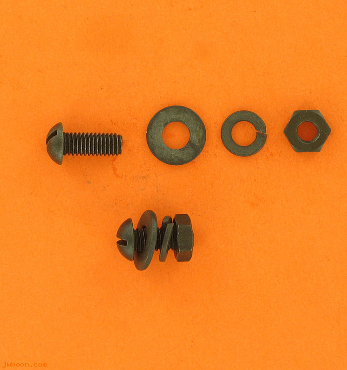        052K (    2768 / BO138B): Screw kit, 1/4"-24 x 5/8" round head, with nut & lockwasher - NOS