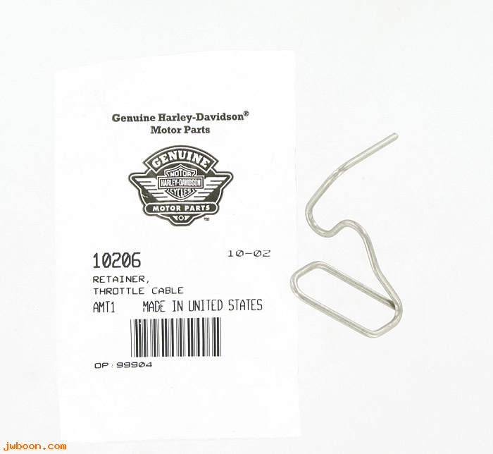      10206 (   10206): Retainer - throttle cable - NOS