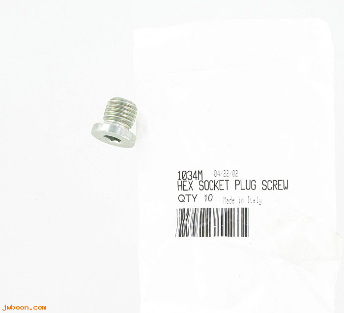       1034M (    1034M): Plug, hex socket screw - M12 X 1.5 DIN908 - NOS - V-rod