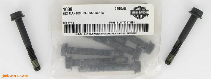       1039 (    1039): Screw, 5/16"-18 x 2-1/2" flange hex head - grade 8 - NOS - XL's