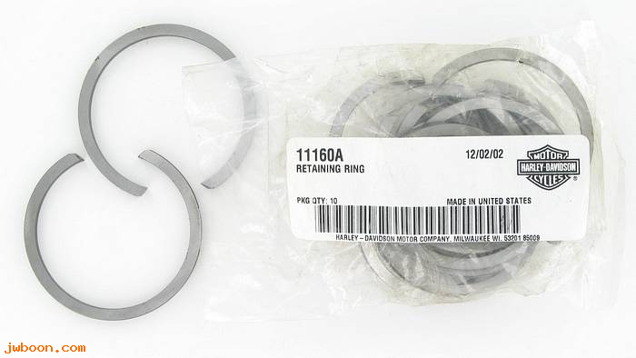      11160A (   11160A): Retaining ring, left side bearing - NOS - Evo.  Big Twins 83-