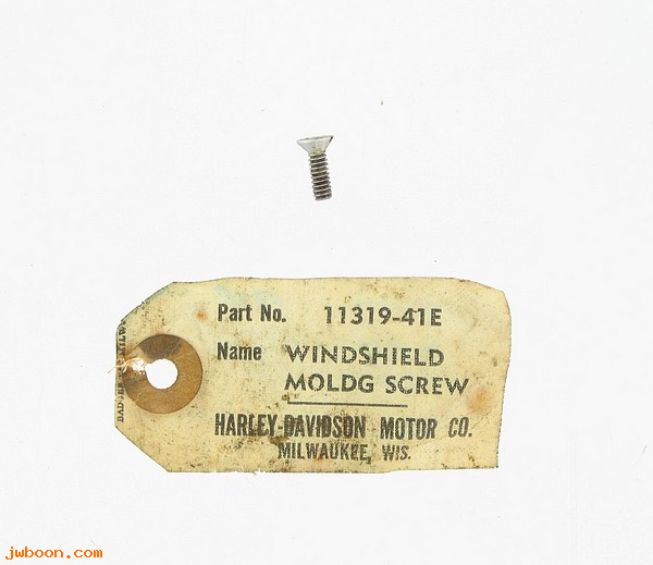   11319-41E (    1658): Screw, windshield molding, short 6-32 x 7/16" NOS, G523-03-82052