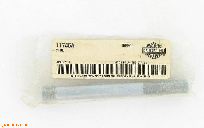      11746A (   11746A): Stud, 1/2"-20 - Softail dual exhaust - NOS