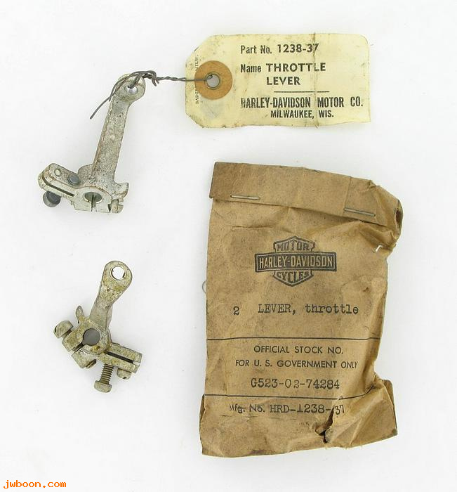    1238-37CAD (27252-37): Throttle lever, includes 011, 024, 032 - NOS