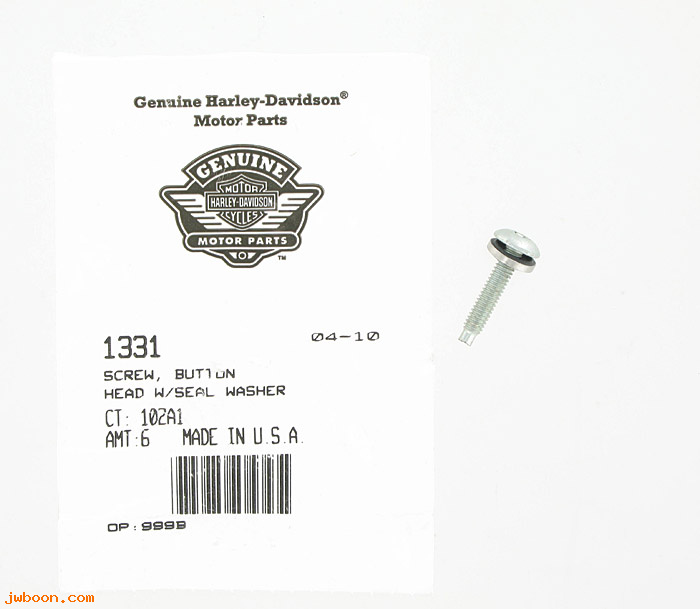       1331 (    1331): Screw, 8-32 x 3/4" Torx button head - with sealing washer - NOS