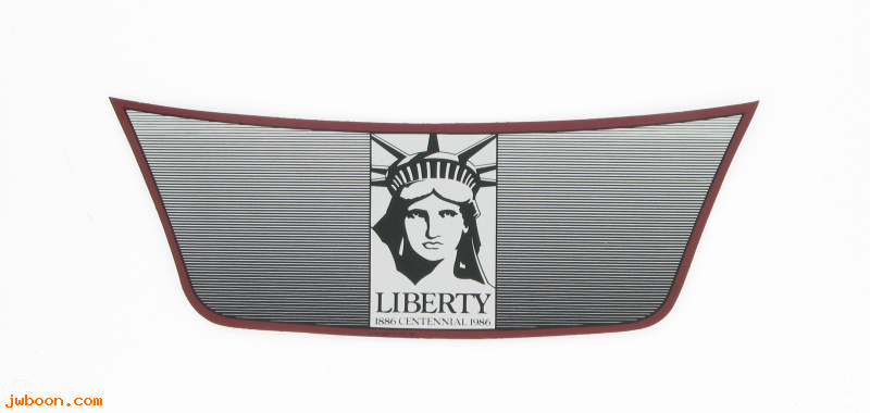   14140-86 (14140-86): Decal - Liberty edition   fairing  3" x 9 1/4" - NOS - FLHTC 1986