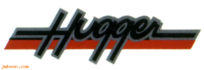   14225-89 (14225-89): Decal  "Hugger"  1" x 3 1/2" - NOS - Sportster XLH 883 1989