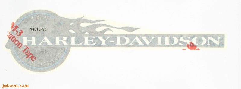   14310-93 (14310-93): Decal, fuel tank - left - NOS - FXDWG '93-'95, Dyna Wide Glide