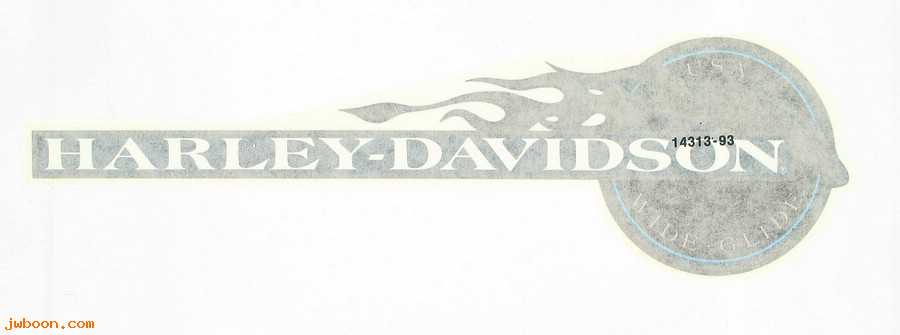   14313-93 (14313-93): Decal, fuel tank - right - NOS - FXDWG '93-'95, Dyna Wide Glide