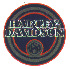   14375-92 (14375-92): Decal, fuel tank  "Harley-Davidson  USA"  round 4" - NOS - FLTC/U