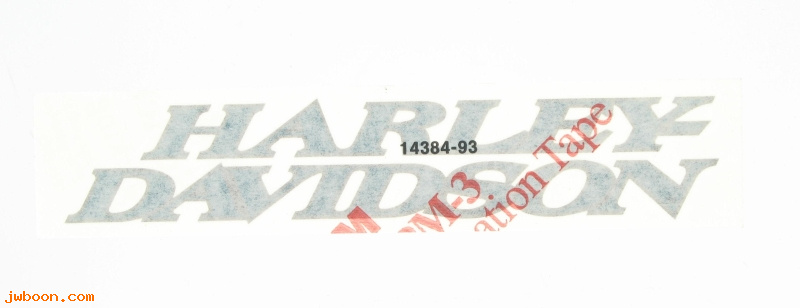   14384-93 (14384-93): Decal - left    "Harley-Davidson" - NOS - FXSTC, FXSTS, Springer