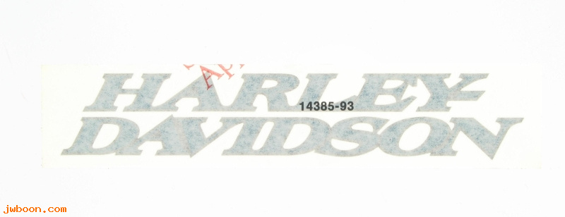   14385-93 (14385-93): Decal - right  "Harley-Davidson" - NOS - FXSTC, FXSTS, Springer