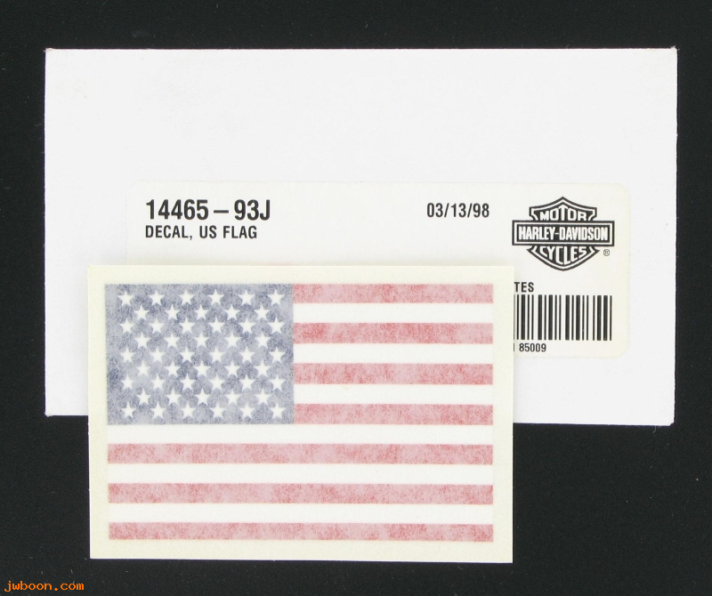   14465-93J (14465-93J): Decal, US flag - NOS - VR1000