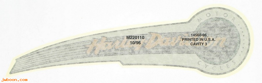   14560-96 (14560-96): Decal, fuel tank - right - NOS - FLHTC, FLHTC-I '96-'97, Electra