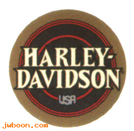   14573-96 (14573-96): Decal, fuel tank  "Harley-Davidson usa"  round - NOS - FLHTCU