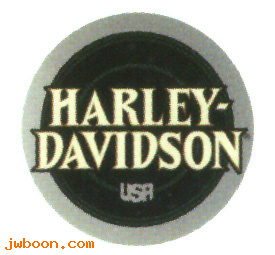   14579-96 (14579-96): Decal, fuel tank  "Harley-Davidson usa"  round - NOS - FLHTCU