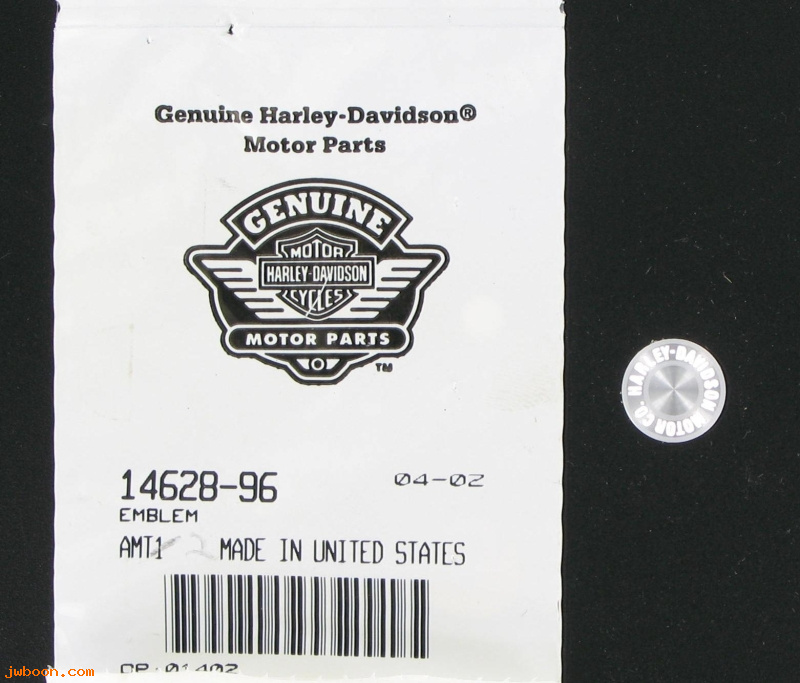   14628-96 (14628-96): Emblem  "Harley-Davidson Motor Company" - NOS - FXR/2/3/4