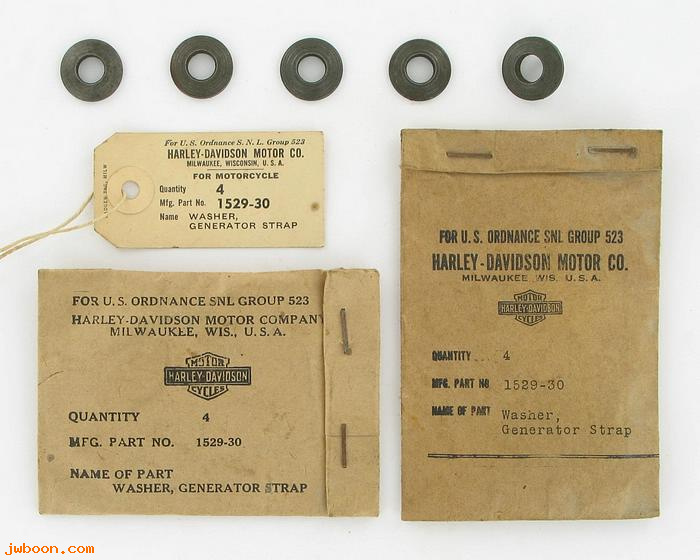    1529-30 (30029-30): Washer, generator strap - NOS - Big Twins 30-54. 750cc 32-54