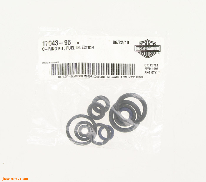   17043-95 (17043-95): O-ring kit, fuel injection - NOS - EVO 1340cc '95-'01