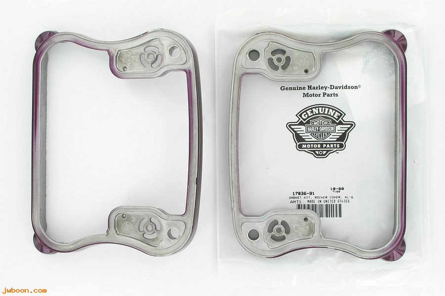   17538-99WX (17538-99WX): Rocker cover spacer kit - violet pearl - NOS- Sportster XLH 91-03