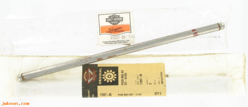   17897-86 (17897-86): Push rod    10.435 - NOS - Sportster XL 86-87. 88-90 intake only