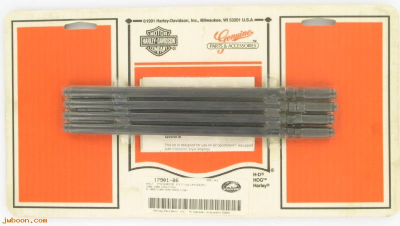   17901-86 (17901-86): Adjustable push rod kit - NOS - Sportster XL 883,1100,1200 86-90