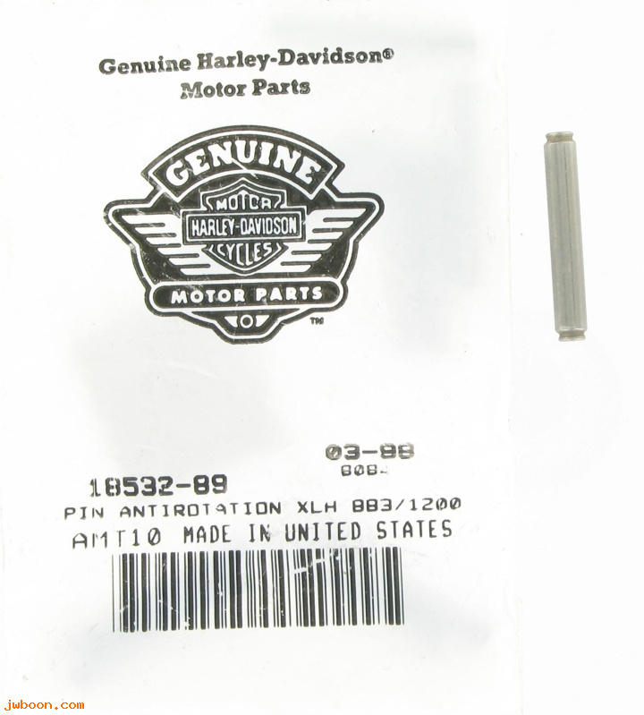   18532-89 (18532-89): Pin, anti-rotation - NOS - Sportster XL '91-'99. Buell '95-'99