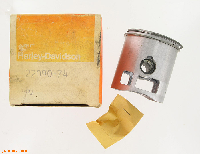   22090-74 (22090-74): Piston and rings assy. Std. - NOS - Snowmobile, Y398 late'74. AMF