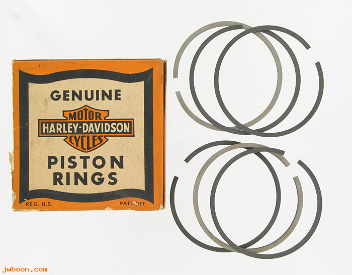  22355-39R (22355-39R): Ring set, piston std. 4 compression rings 2 oil control rings-NOS