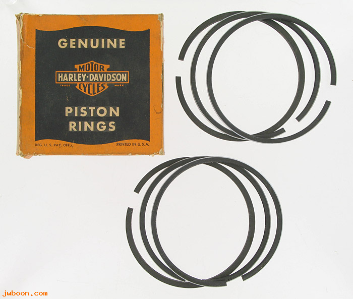   22356-48 (22356-48): Ring set, piston - 74" - '48-'52 - NOS