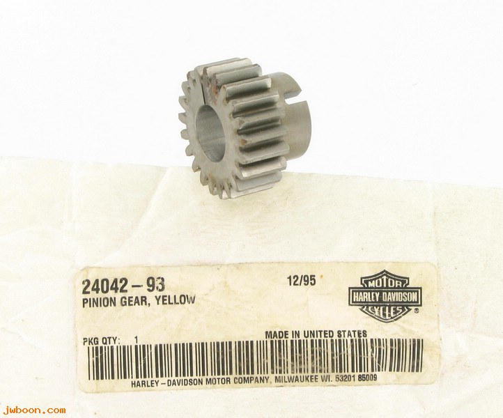   24042-93 (24042-93): Pinion gear, yellow - NOS - Evo 1340cc '93-'99