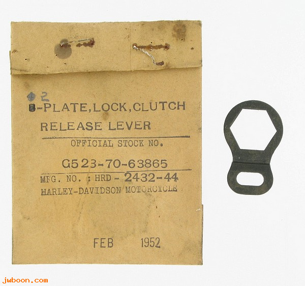    2432-44 (37081-44): Lockwasher, clutch release lever screw - NOS - WL's '44-'52